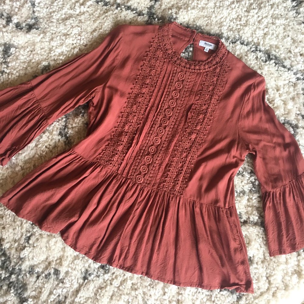 S Pink Kenzie Lace Blouse